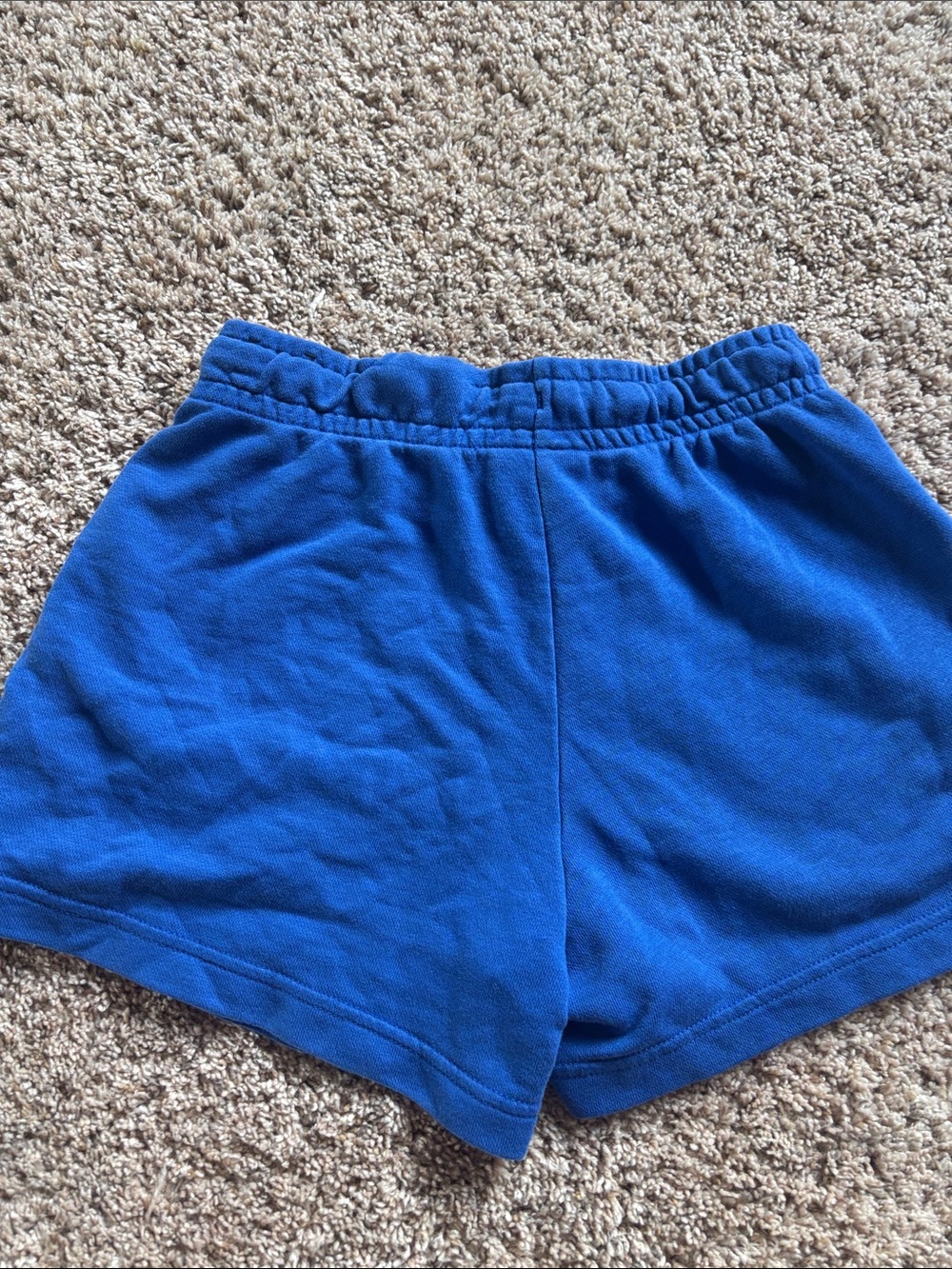 Nike Women's Bright Royal Blue Fleece Athletic Shorts - Picture 3 of 3